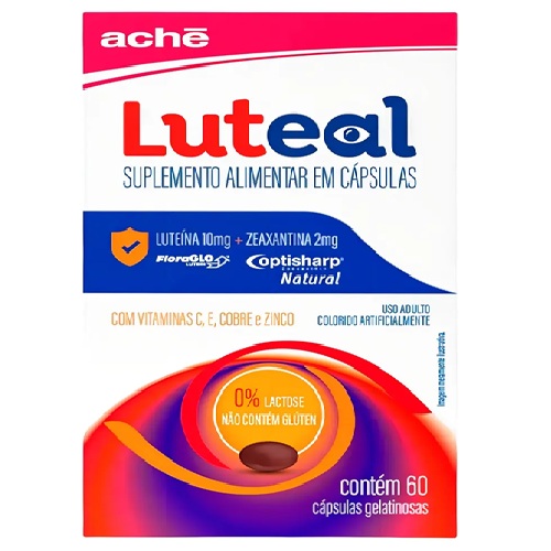 Luteal suplemento luteína zeaxantina com 60 cápsulas