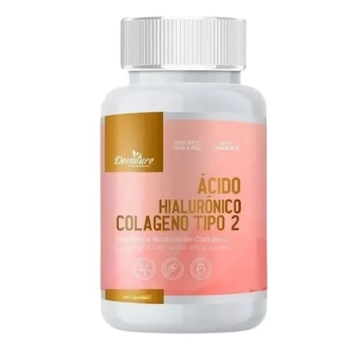Ácido Hialurônico + Colágeno Tipo 2 100 Cápsulas