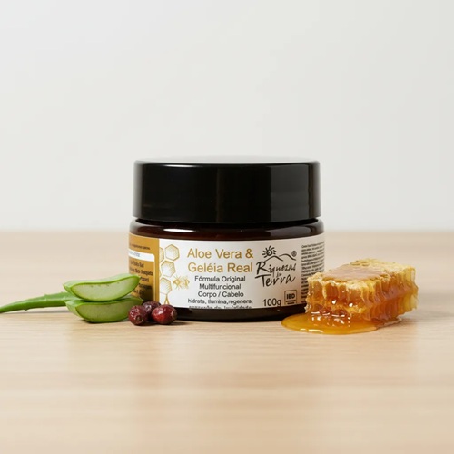 Creme Hidratante Natural Aloe Vera E Geléia Real 100g