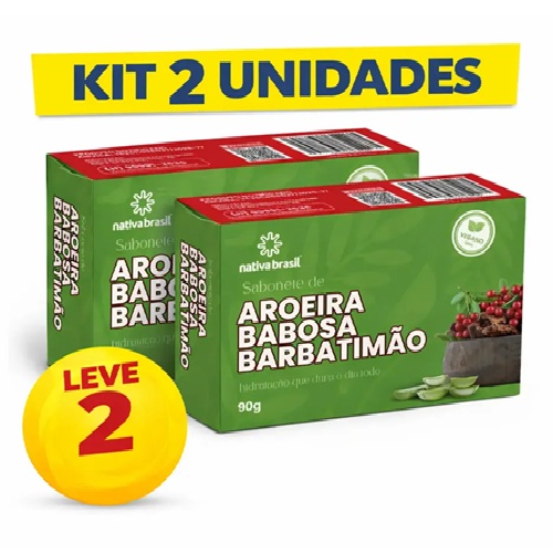 Kit 6 Sabonetes Aroeira Babosa E Barbatimao – Bionature