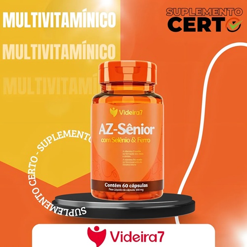 Multivitamínico Az Sênior 100% Idr 500mg 60 Cáps - Videira7 Sabor