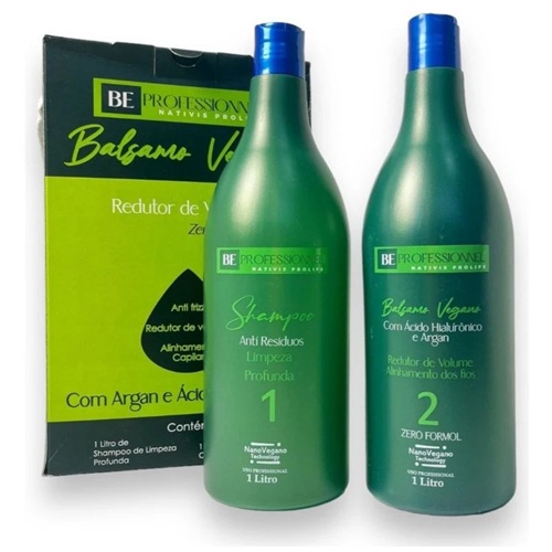 Pro Ácido Hialurô Vegano Formol Shampoo e Tratamento