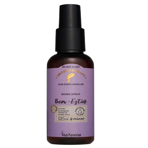 Home Spray 120ml Aromatherapy Bem-estar Via Aroma Vegano