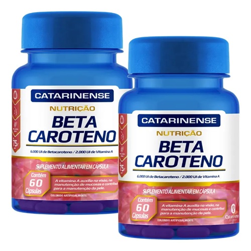 Kit 2 Beta Caroteno Catarinense 60 Cápsulas