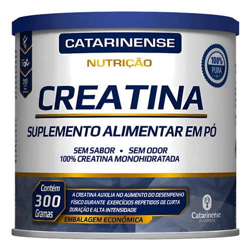 Creatina Em Pó Monohidratada Pura Sem Sabor Pote 300g