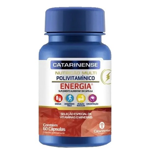 Polivitamínico Energia Da Catarinense Com 60 Cápsulas