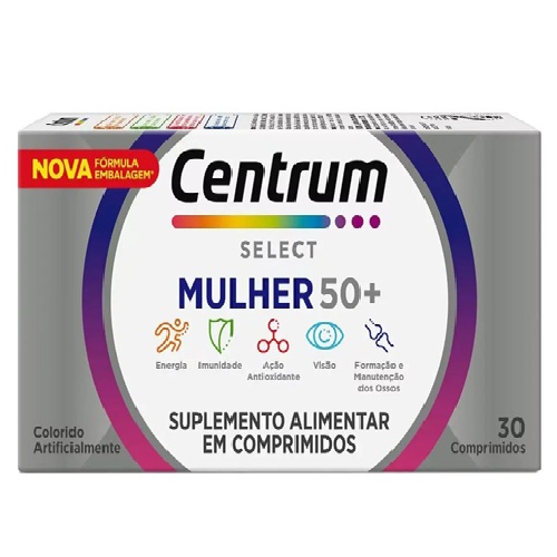 Vitamina Centrum Select Mulher 50+ Com Luteina E Licopeno