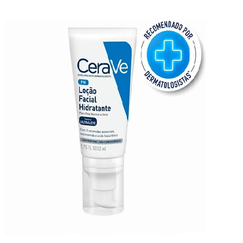 Loção Facial Hidratante Pm, Textura Ultraleve 52ml