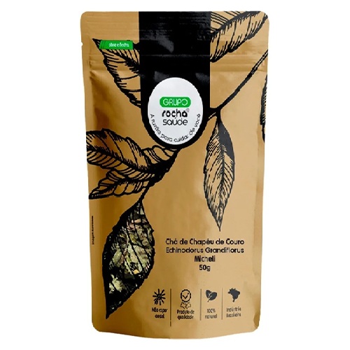 Chá Natural Chapéu de Couro Rocha Saúde 50g Ervas Sem Agrotóxicos