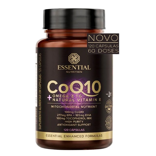 CoQ10 + Ômega 3 TG Essential Nutrition (120 Cápsulas)