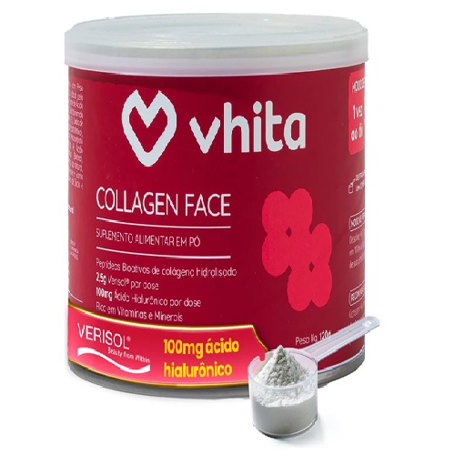 Colágeno Verisol Hialurônico Vhita Frutas Vermelhas 30 Doses