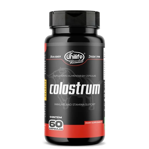 Colostro Bovino 500mg Unilife (60 Cápsulas)