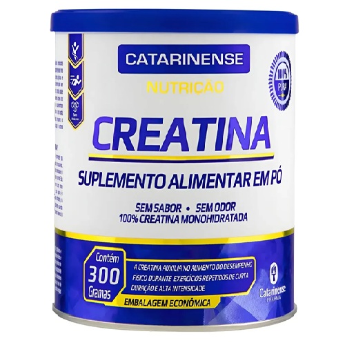 Creatina 100% Monohidratada Pura Catarinense Suplemento 300g