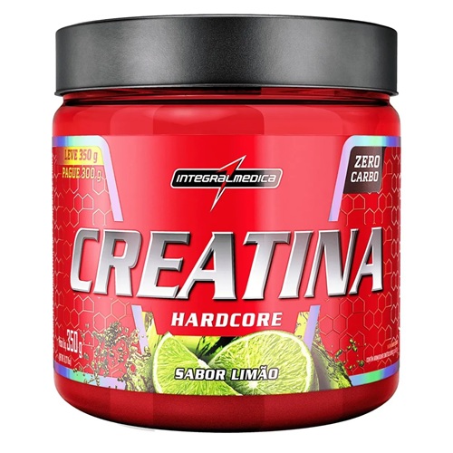 Creatina Hardcore Sabor Limão Intregralmedica 350g
