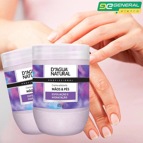 Creme Esfoliante Dagua Natural Mãos e Pés 650g Esfoliação