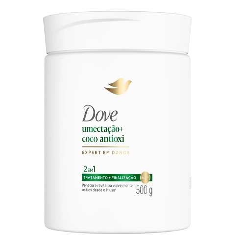 Dove Máscara Capilar 2 em 1 Umectação + Coco Antioxi