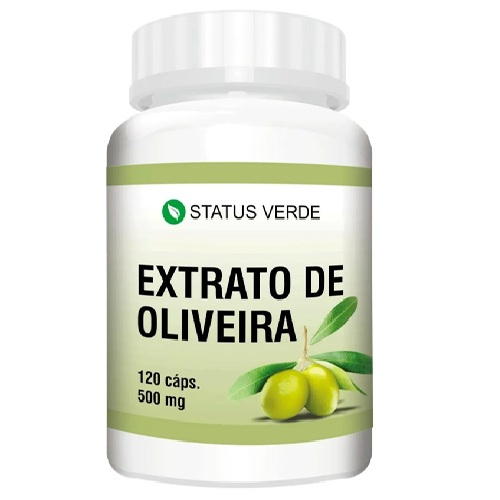 Extrato de Oliveira 100% Natural 120 Caps - Status Verde