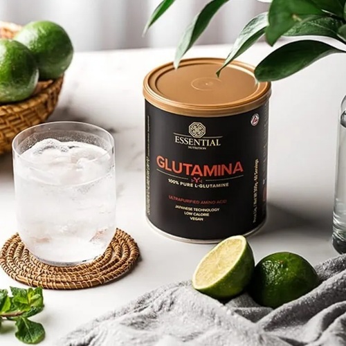 Glutamina Com Certificado 100% Pura 300g Essential Nutrition