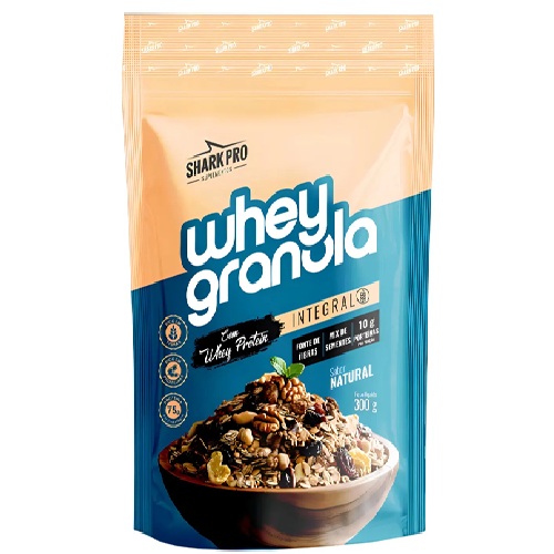 Whey Granola 10g Prot Mix Cereais Integral 300g Shark Pro