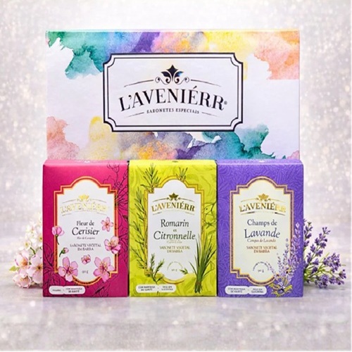 Kit Sabonetes Naturais 3 Unidades Veganos e Perfumados