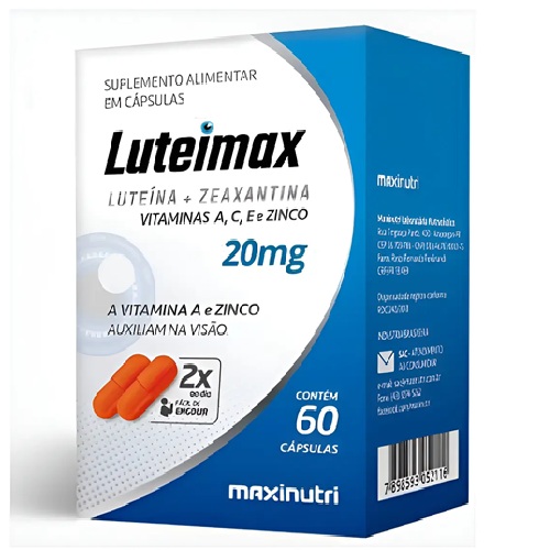 Luteimax luteina + Zeaxantina 20mg. 60 Caps