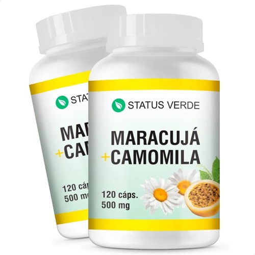 2 Potes Maracujá + Camomila 100% Natural