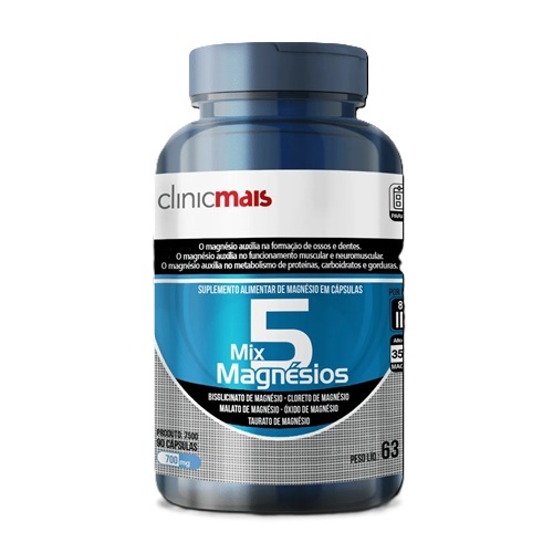 Mix 5 Magnésios | Kit 6 Meses de Energia Constante