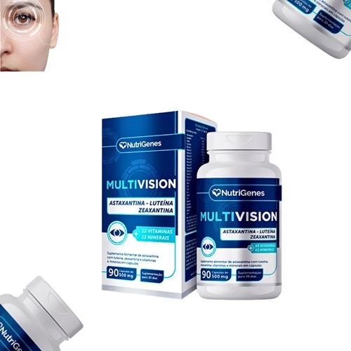 Multivision 90 Cápsulas Nutrigenes Sem Sabor + Vitamina