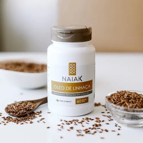 Óleo De Linhaça 60caps - Naiak Sabor Without flavor