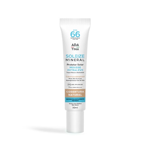 Protetor Solar Facial 12HS Soleize Mineral FPS 66 30ml