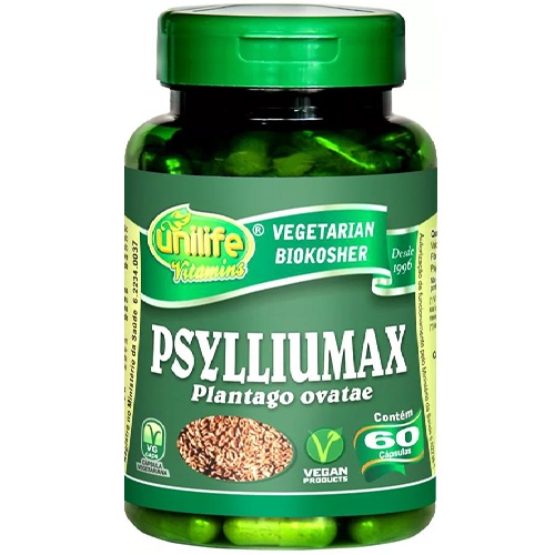 Psylliumax Plantago Ovatae Unilife cápsulas Vegano