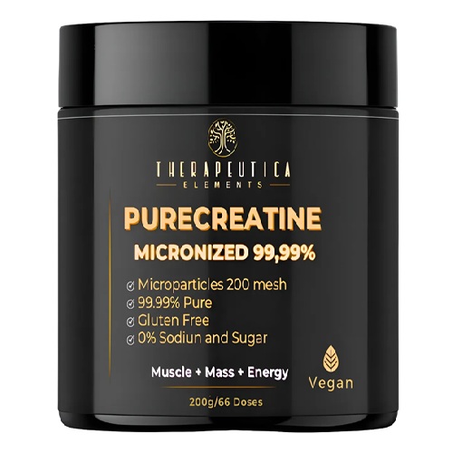 Creatina Micronizada Therapeutica Elements 200g Pureza 99,9%