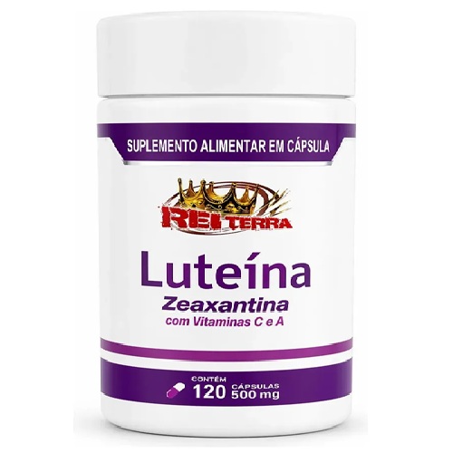 Suplemento Nutricional Luteína Zeaxantina Vitaminas C A Rei Terra 120 Cápsulas