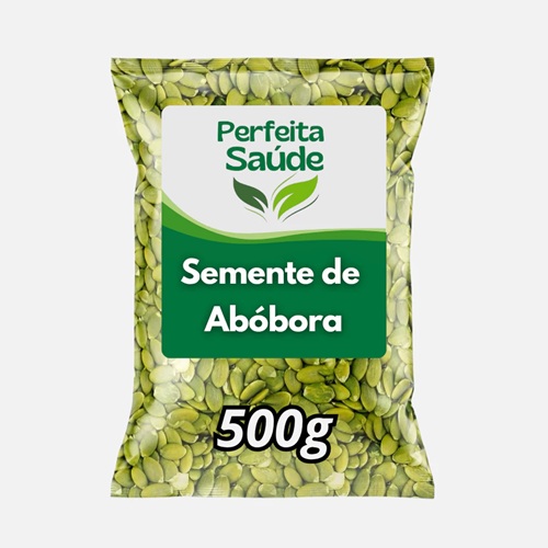 Semente de Abóbora Crua Sem Casca - 500g