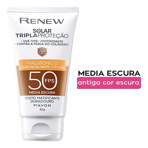 Protetor Solar Renew Anti-idade Fps50 Matte Advance