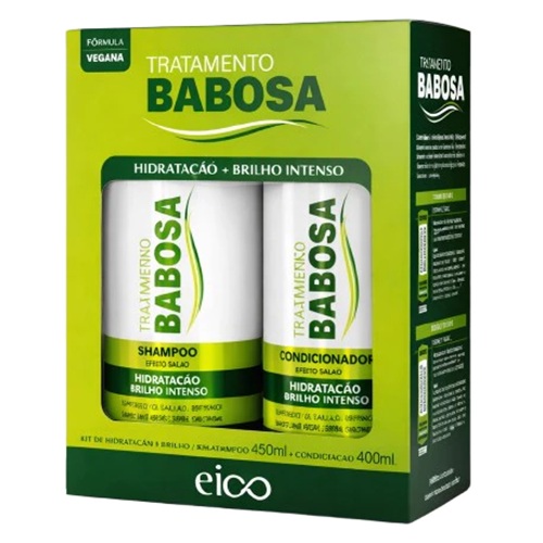 Kit Eico Tratamento Babosa Shampoo Condicionador