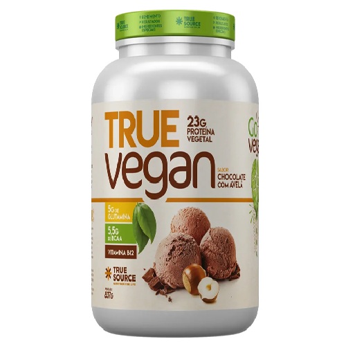 True Vegan Protein Chocolate Com Avelã 837g True Source