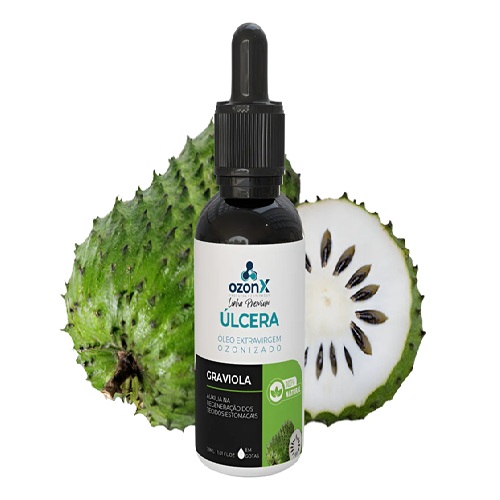 Úlcera: Óleo Graviola Premium Ozonizado - 100% Natural Ozonx