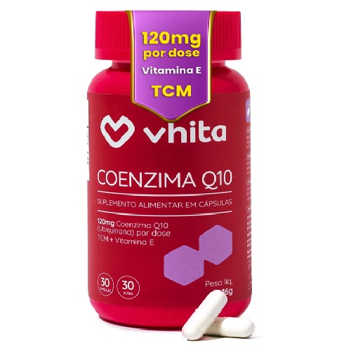 Coenzima Q10 120mg Vhita Com TCM 30 cápsulas