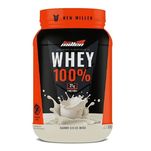Suplemento New Millen Whey 100% Sabor Leite Ninho