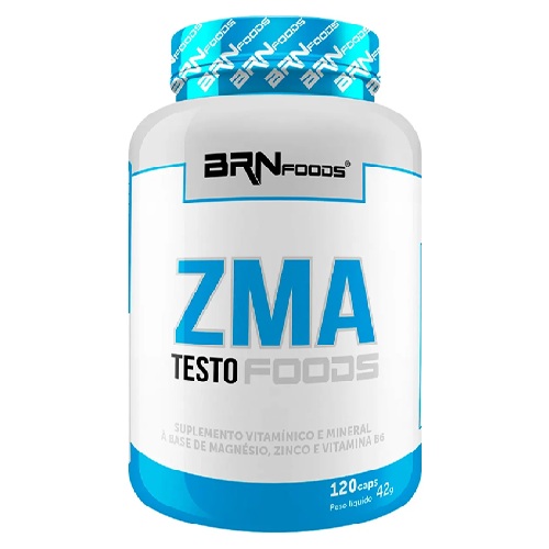 Zma Testo BRN Foods 120 Cápsulas Sabor Natural